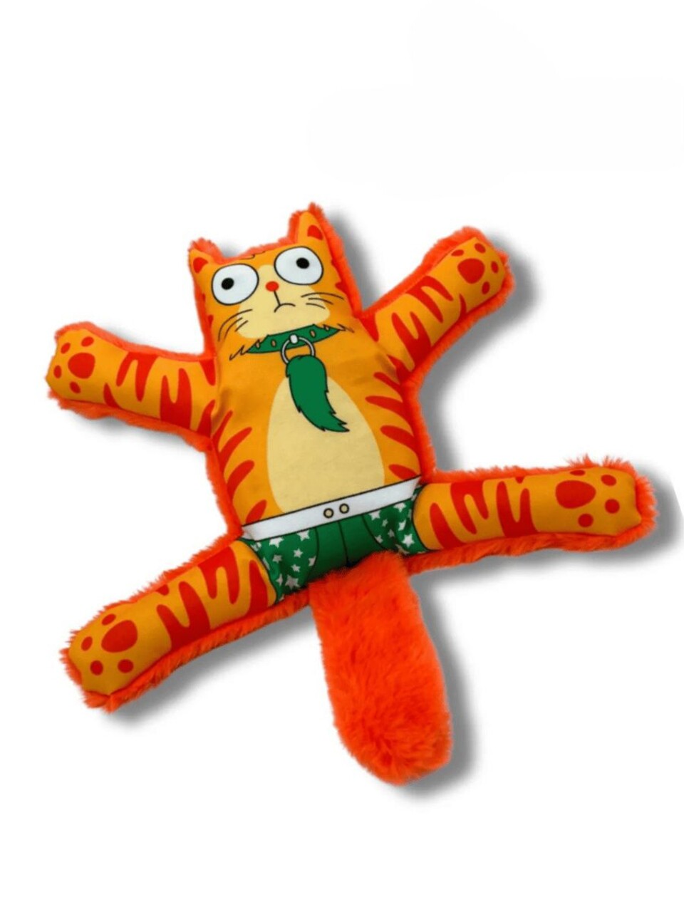 Jucărie pentru câini, Paws &amp; Whiskers, Havhav 1005, 100% MATERIAL TEXTIL PLUȘOS, Portocaliu - imagine 3